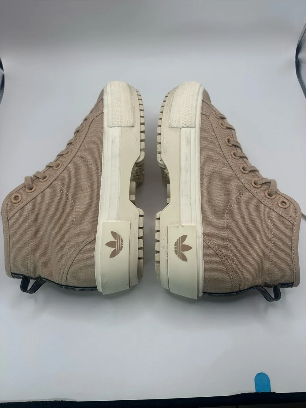 Adidas Women High-Top Sneakers in Beige/Tan